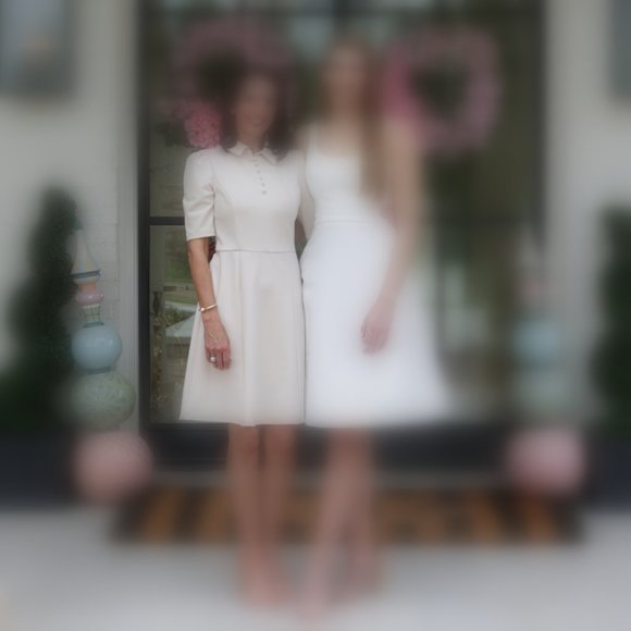 London Times Camilla Pearl Dress, Ecru, size 6 - Picture 3 of 3